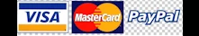 Visa, MasterCard, PayPal
